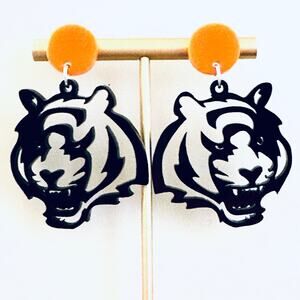 Cincinnati Bengals Acrylic Earrings